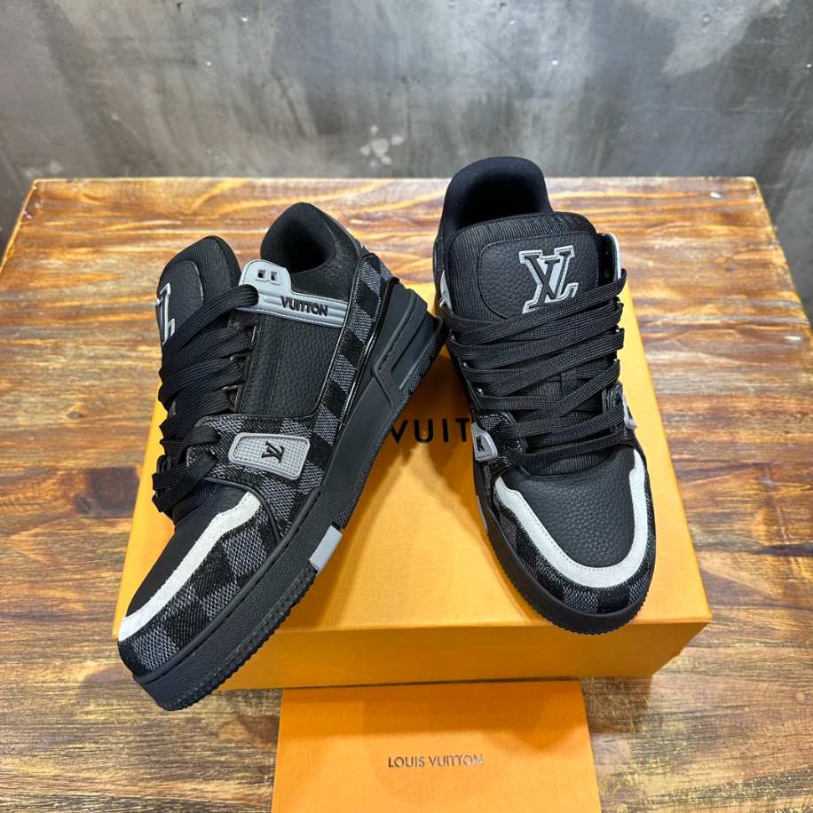 Louis Vuitton LV Trainer Damier Denim Black Sneaker