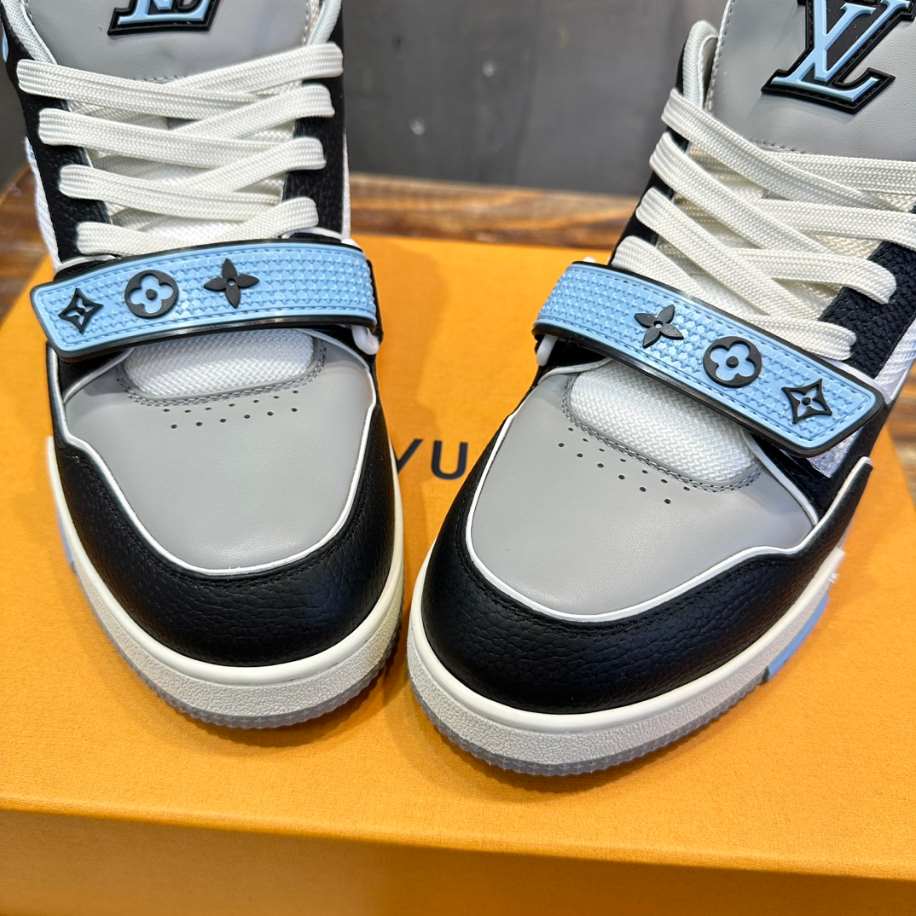 Louis Vuitton Trainer Blue Grey Black Sneaker