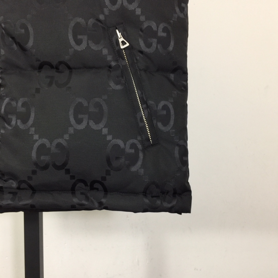 GUCCI Nylon Jumbo Canvas Black Vest - GCJ047