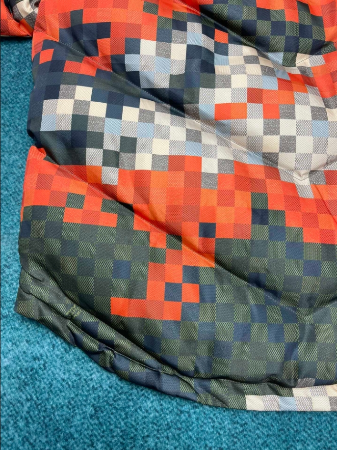 Louis Vuitton Damoflage Khaki Orange Coat - LVC049