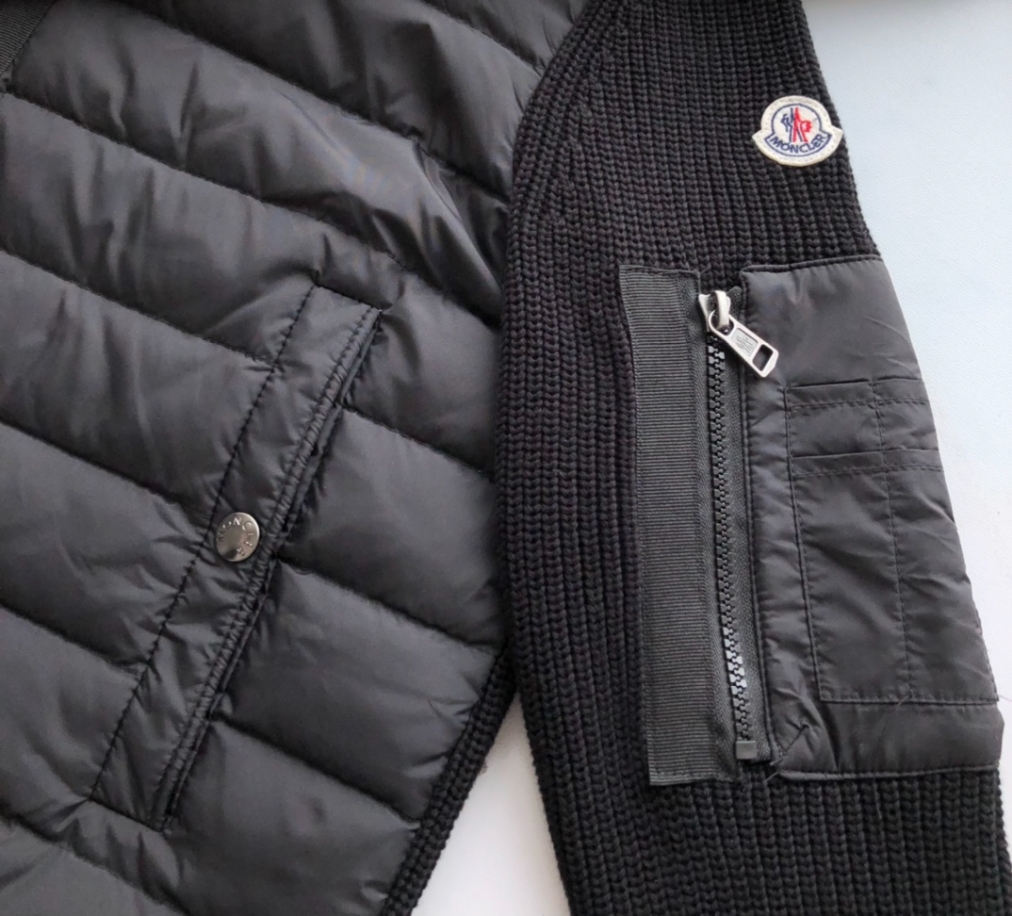 MONCLER Maglione Tricot Hooded Down Knit Jacket Coat - MC141