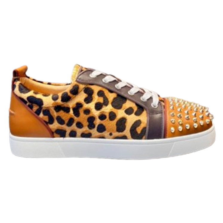 Christian Louboutin Bottom Rivet Leopard Sneaker - CLS039