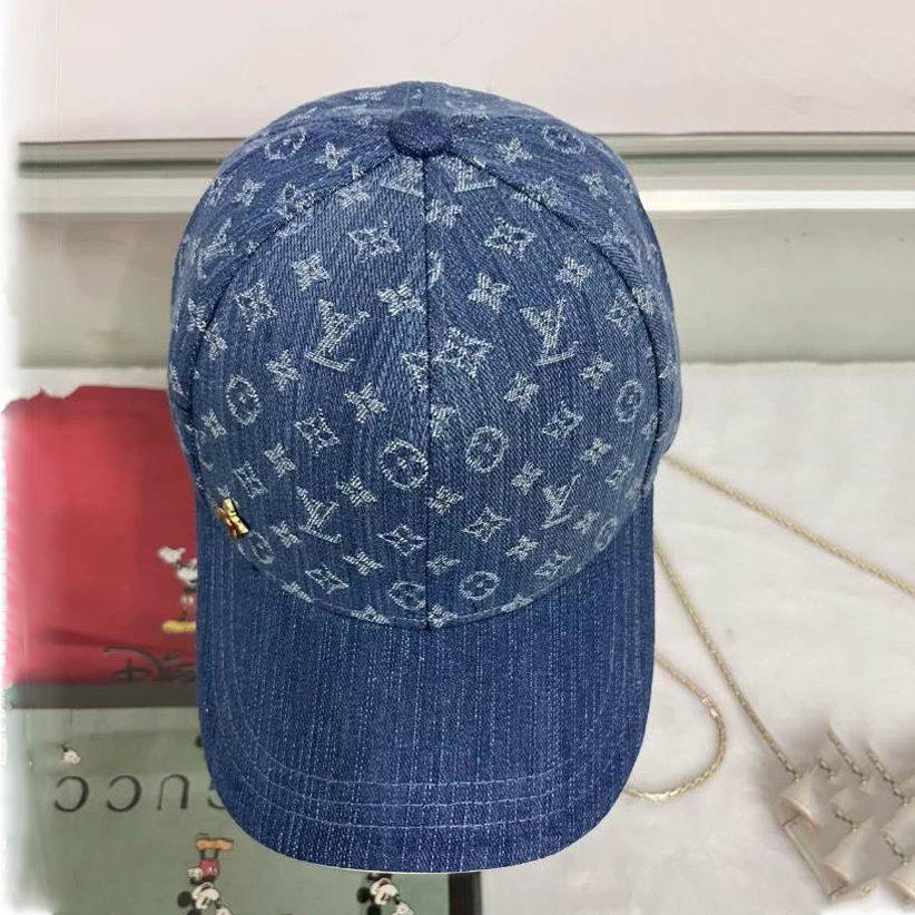 Louis Vuitton Monogram Cap Blue Hats - LVC004
