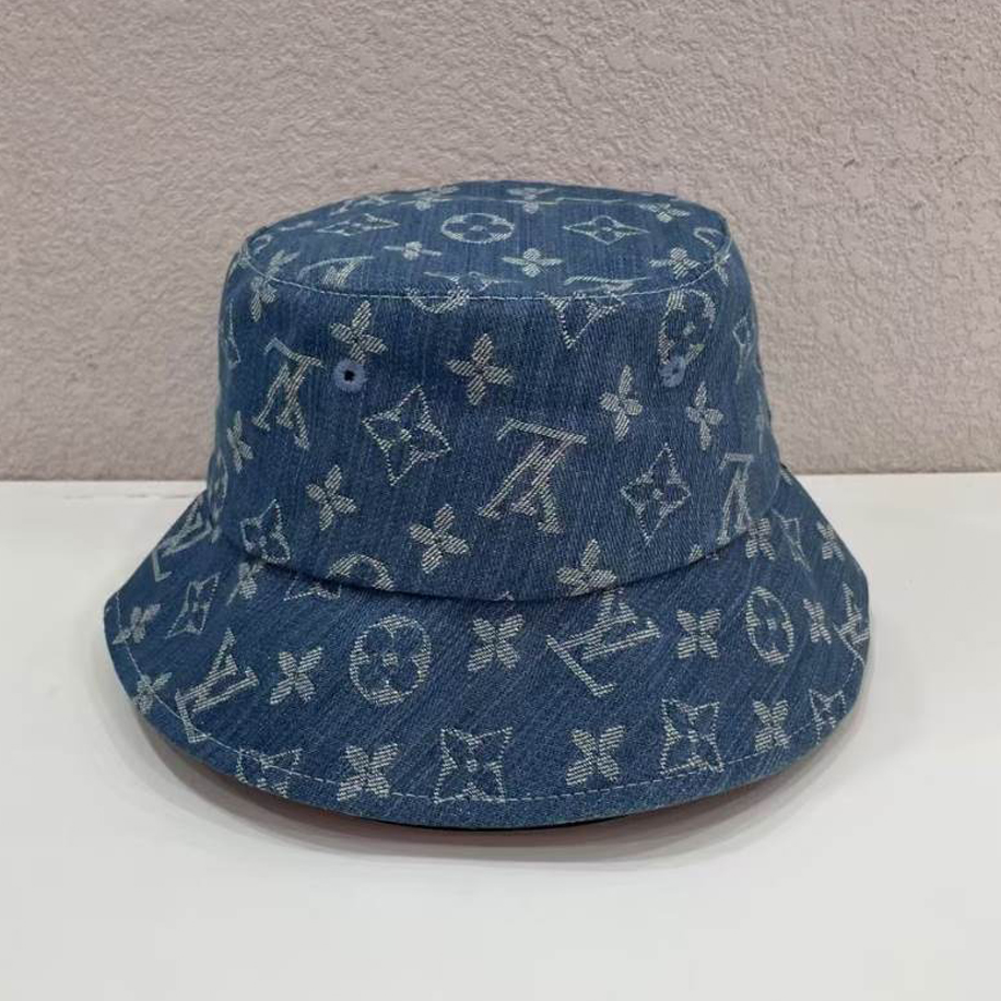 Louis Vuitton Monogram Denim Bucket Blue Hats - LVC003