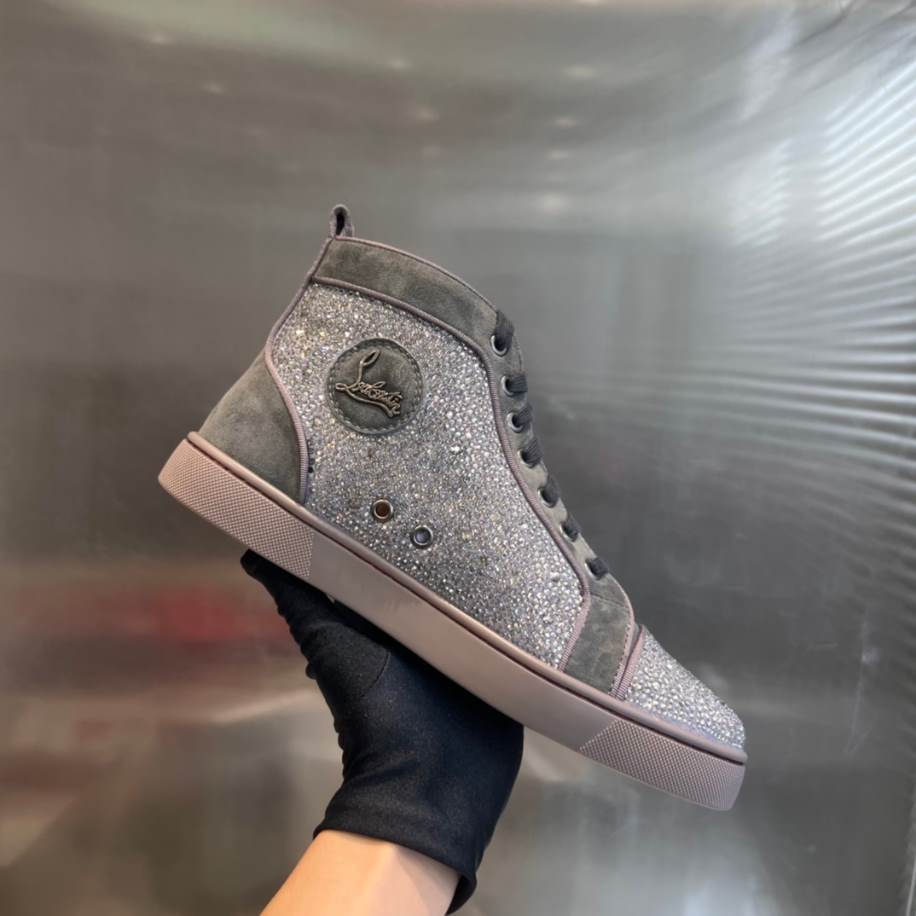Christian Louboutin Grey Silver Sneaker - CLS054