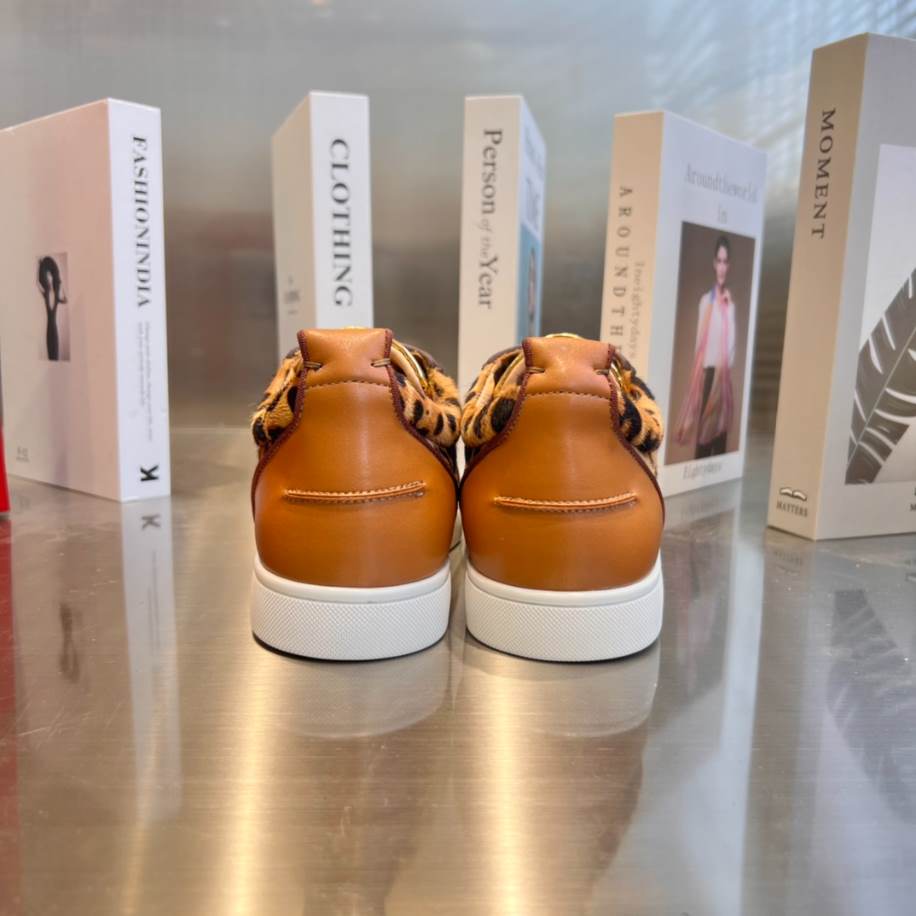 Christian Louboutin Bottom Rivet Leopard Sneaker - CLS039