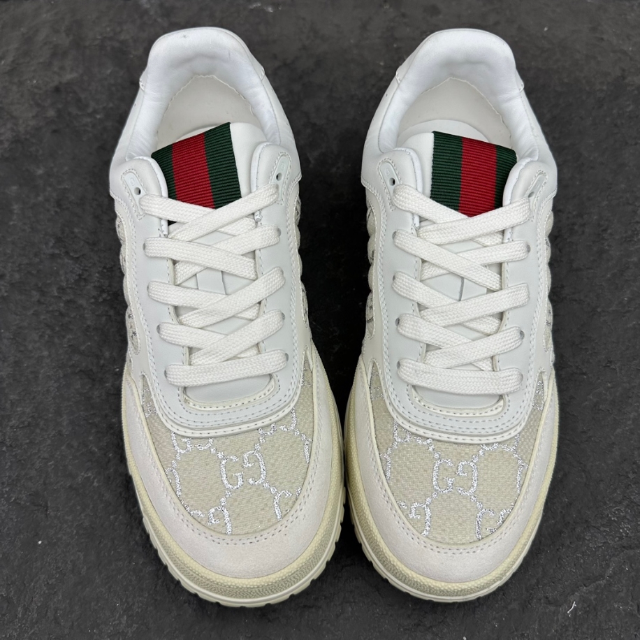 Gucci Re-Web Sneaker 'GG Canvas - Beige White' - GCC158