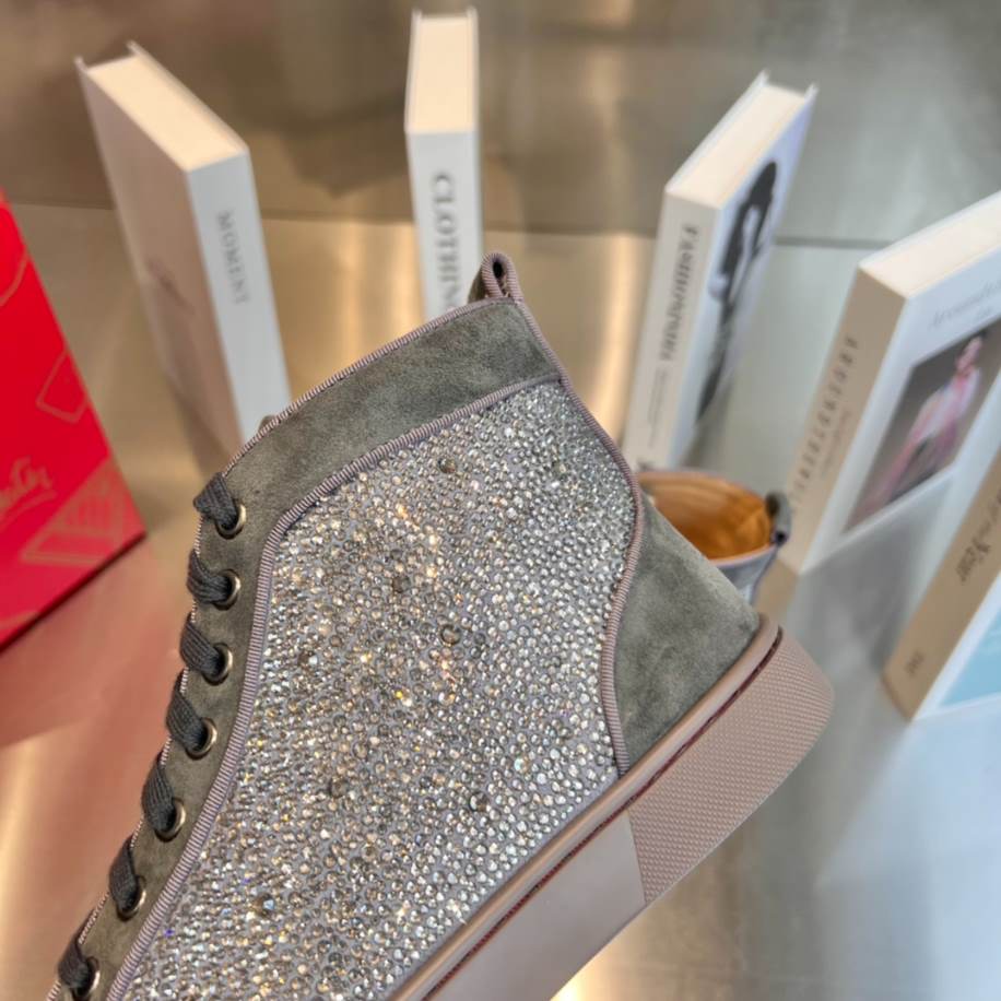 Christian Louboutin Grey Silver Sneaker - CLS054