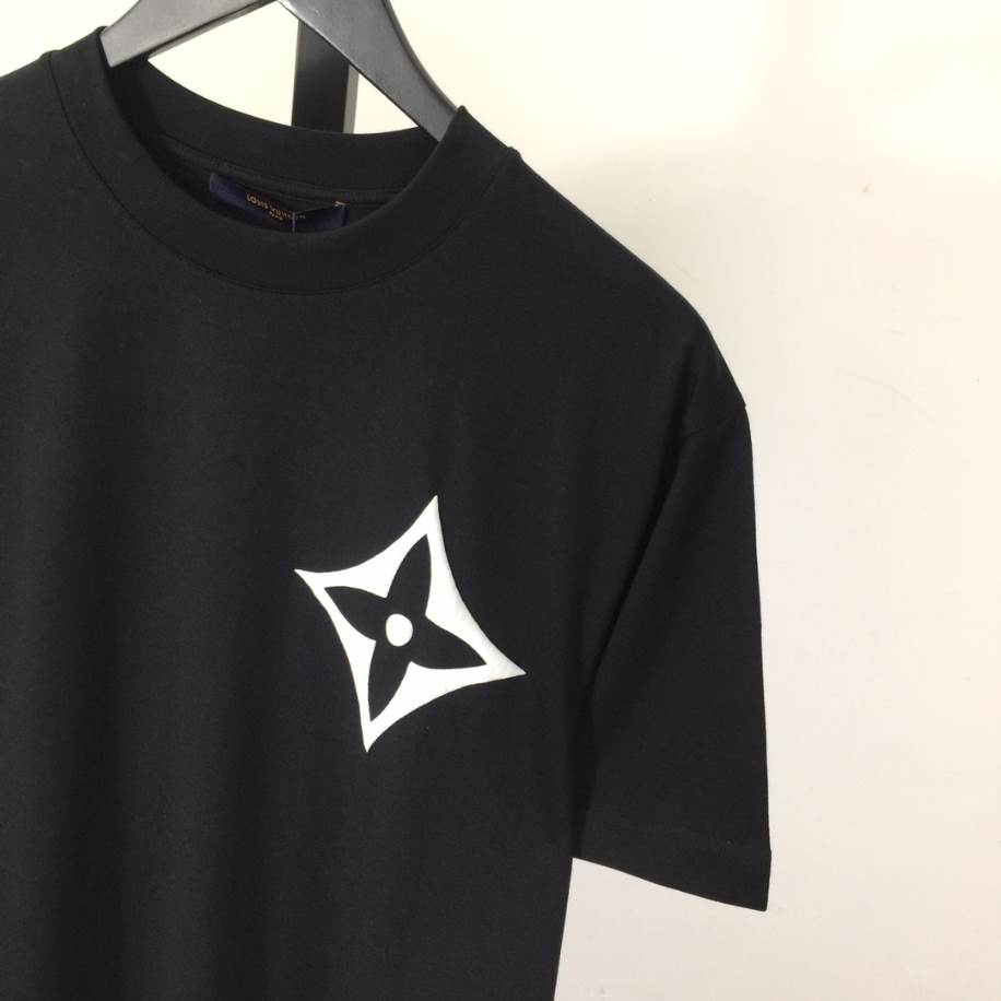 Louis Vuitton Flower Logo Shirt Black - LVTS081