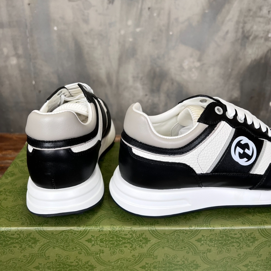 Gucci Leather Low 'Black White' Sneaker - GCC167