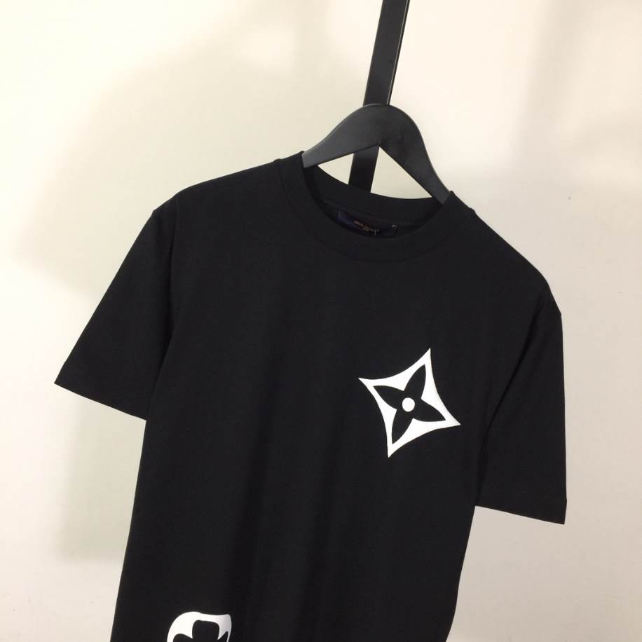 Louis Vuitton Flower Logo Shirt Black - LVTS081