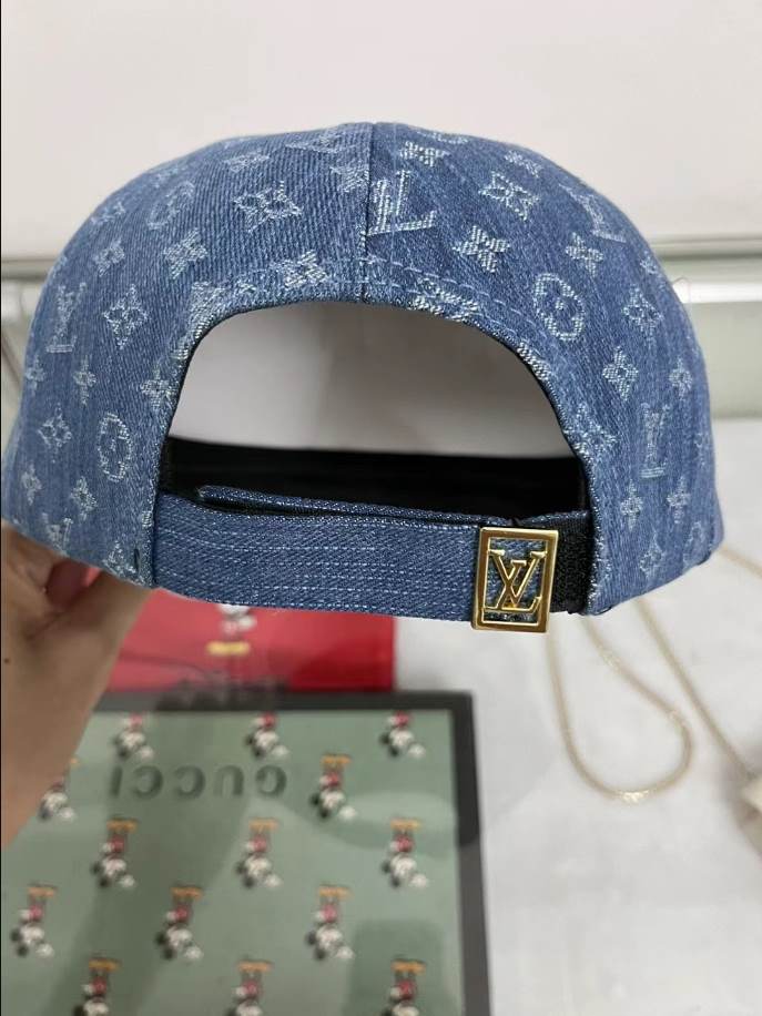 Louis Vuitton Monogram Cap Blue Hats - LVC004