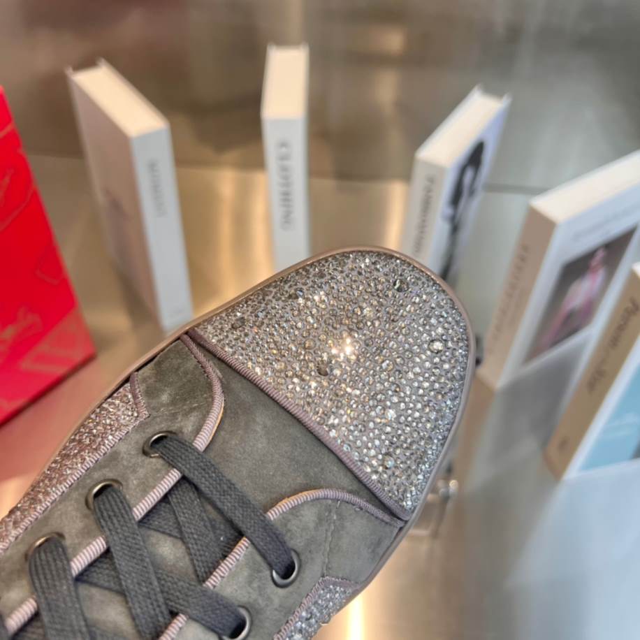 Christian Louboutin Grey Silver Sneaker - CLS054