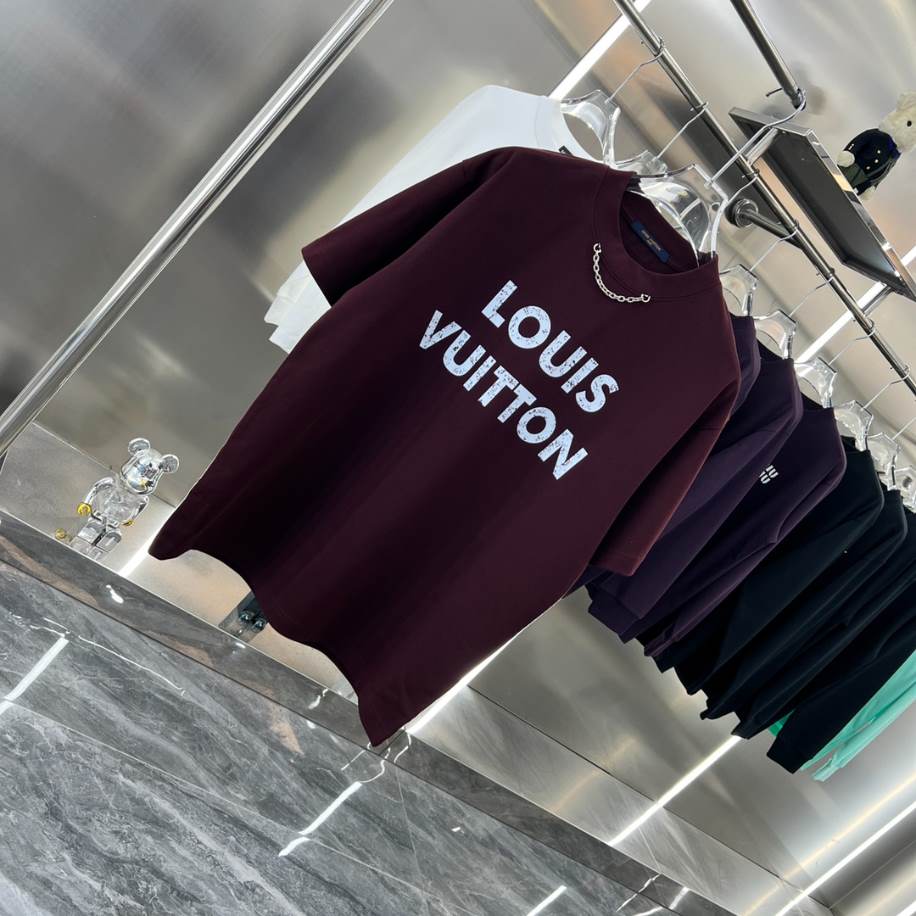 Louis Vuitton Black Short Sleeve Shirt - LVTS077