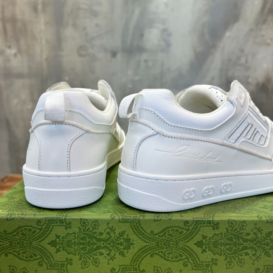 Gucci White Leather Mid Sneaker - GCC176