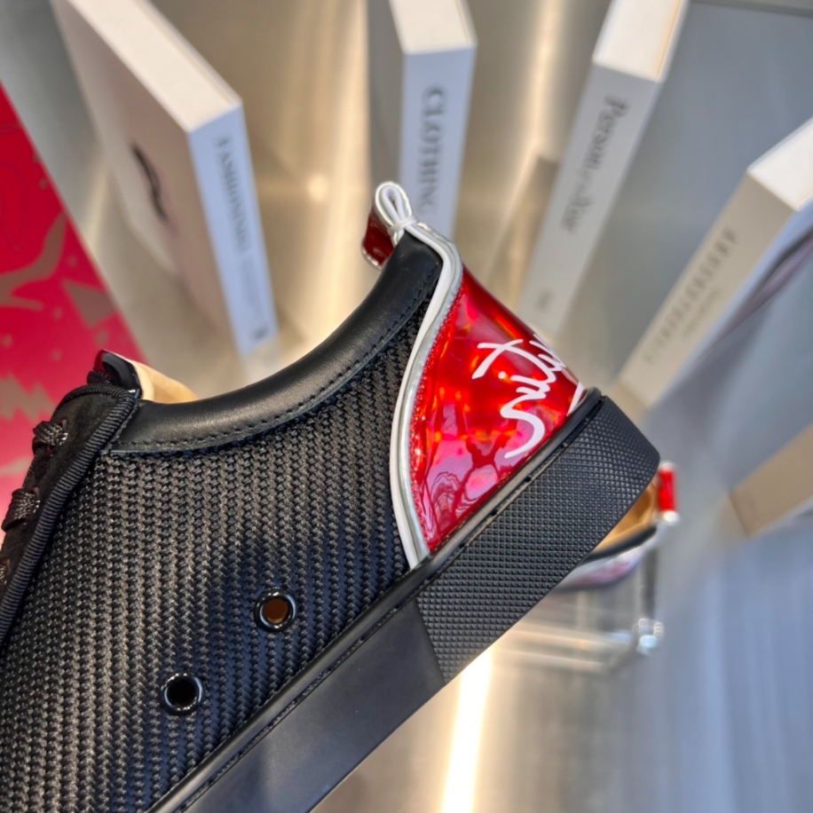 Christian Louboutin Version Black Red Sneaker - CLS037