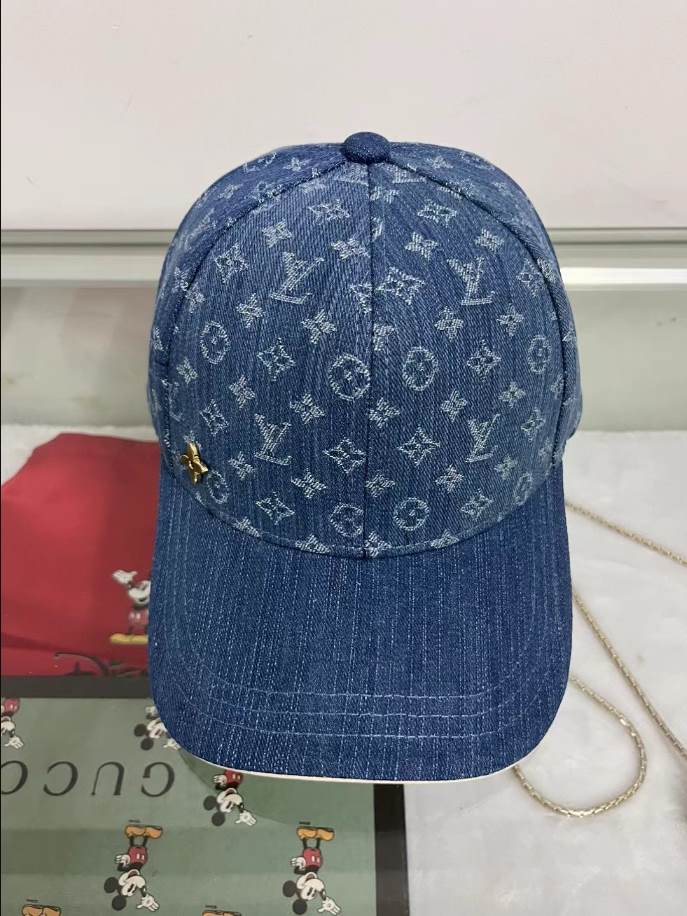 Louis Vuitton Monogram Cap Blue Hats - LVC004
