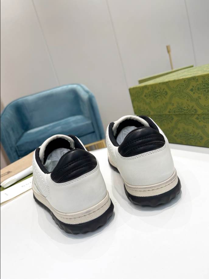 Gucci MAC80 Off-White Black Sneakers - GCC225