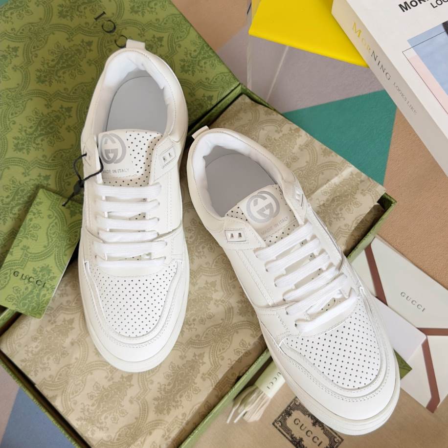 Gucci Basket White Sneakers - GCC221