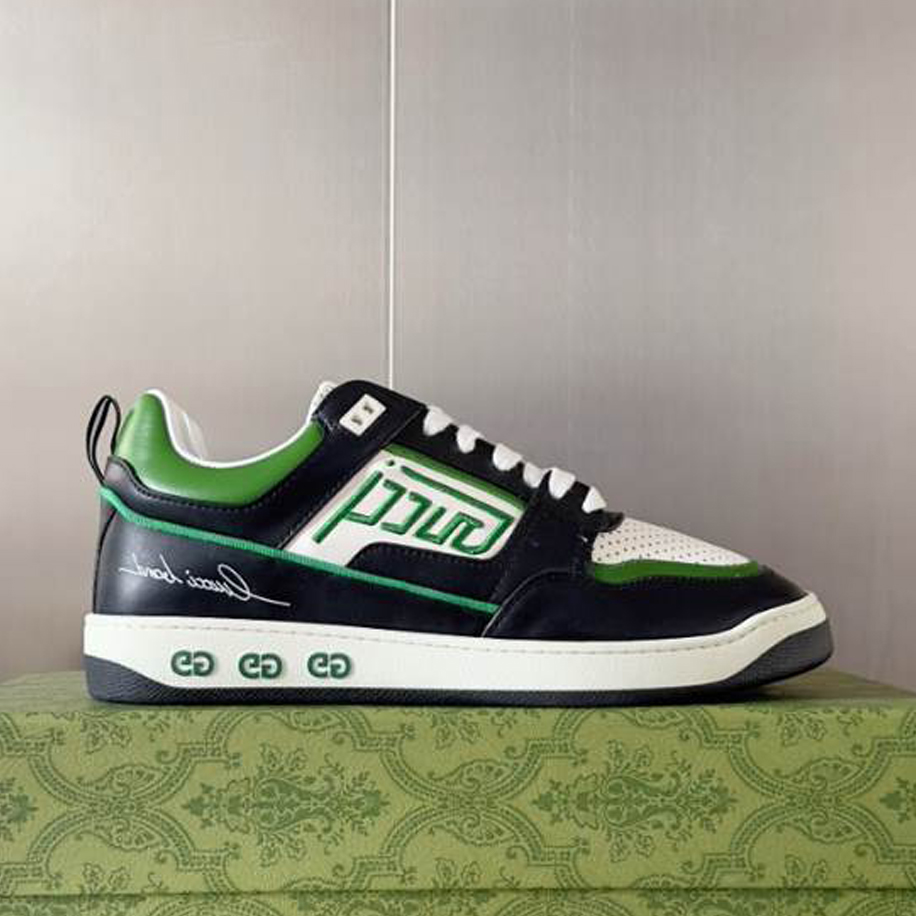 Gucci Screener Green Black White Sneakers - GCC218