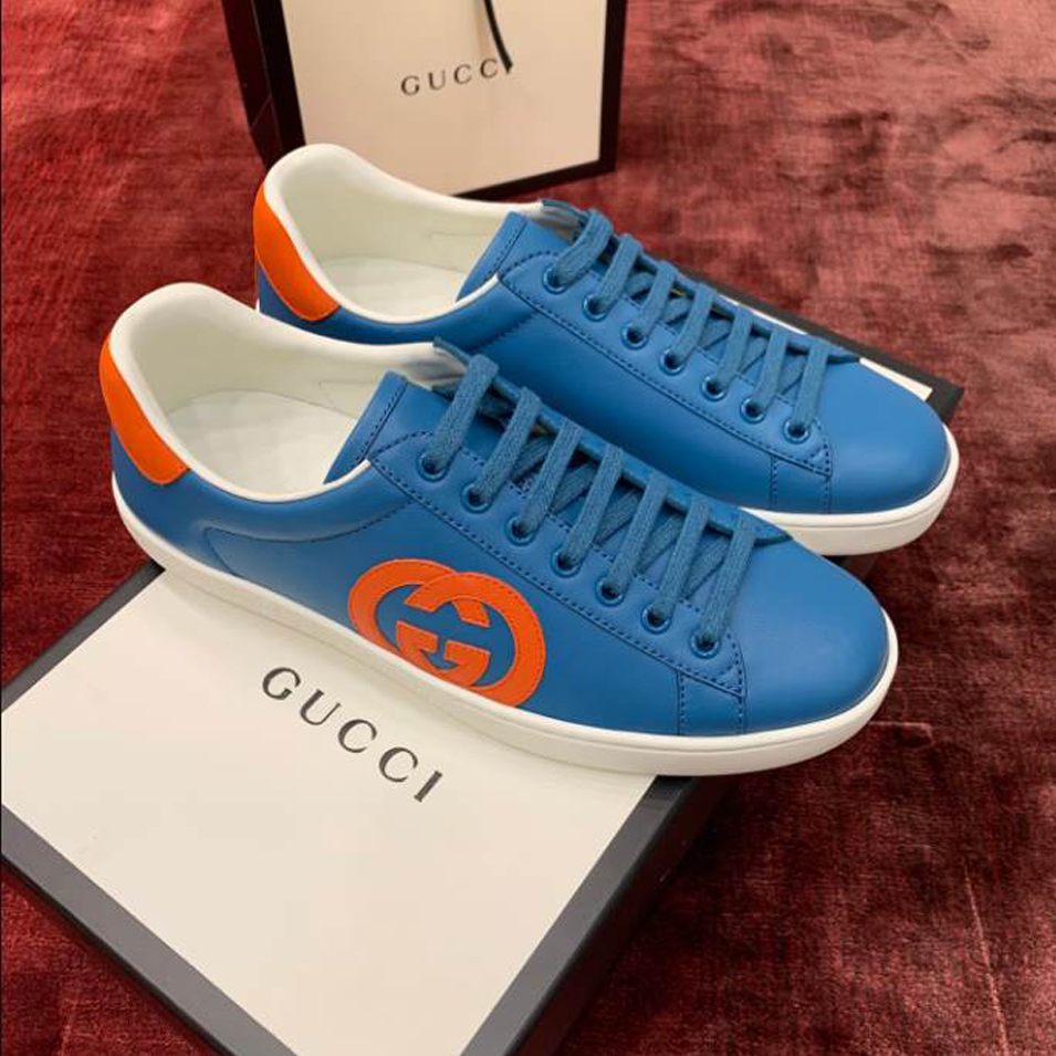 Gucci Ace Blue Orange Sneakers - GCC195