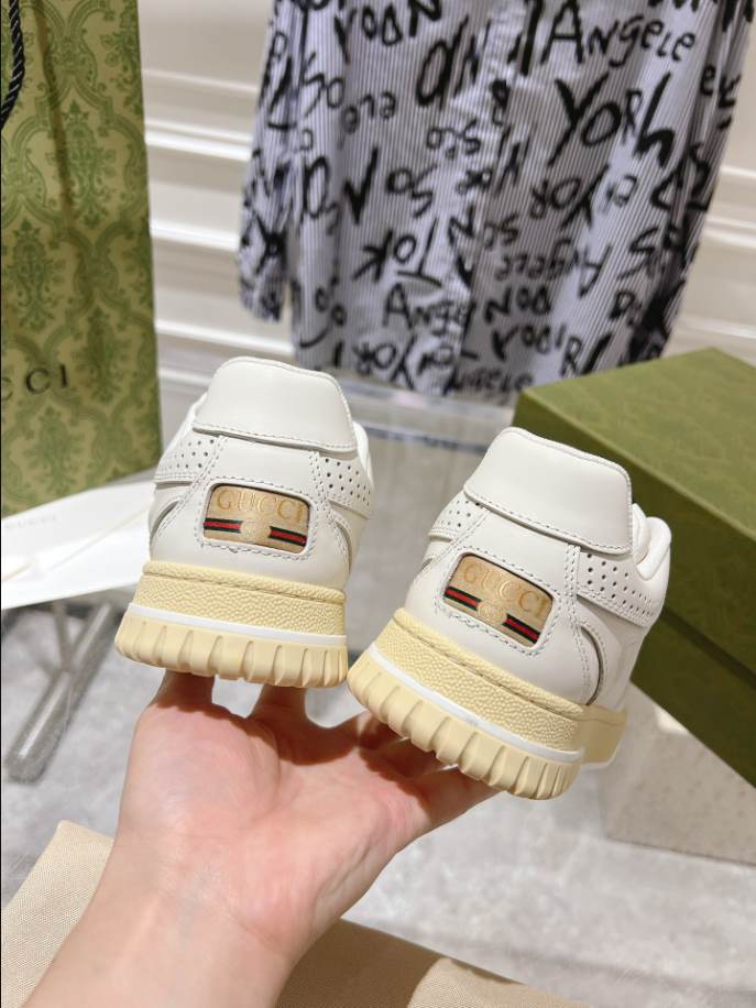 Gucci Re-Web Trainer White Sneakers - GCC208
