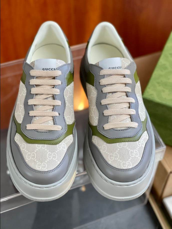 Gucci GG White Beige Sneakers - GCC199