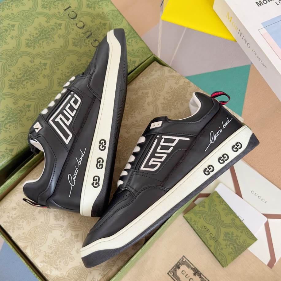 Gucci Basket Black White Sneakers - GCC220