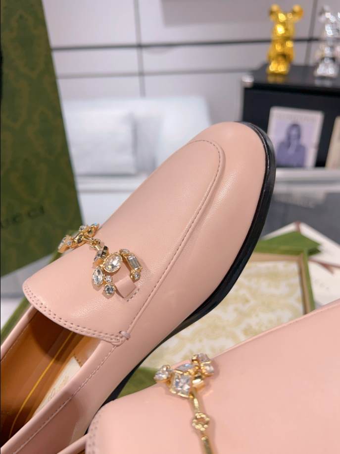 Gucci Jordaan Pink Leather Loafer - GL072