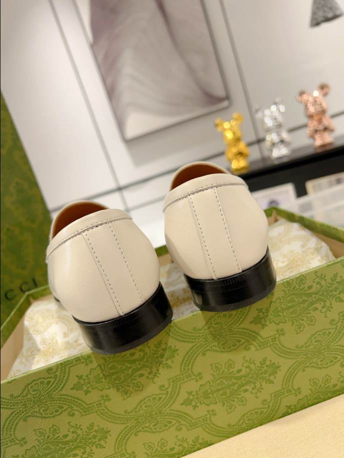 Gucci Jordaan White Cream Loafer - GL067
