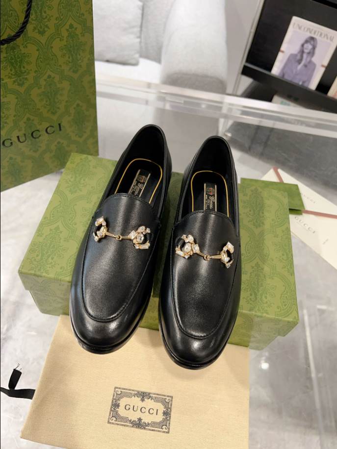 Gucci Jordaan Black Loafer - GL066