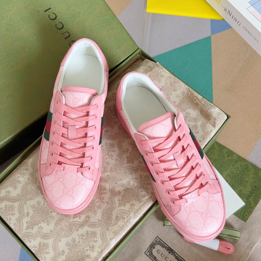 Gucci Ace Crystal Pink Sneakers - GCC187