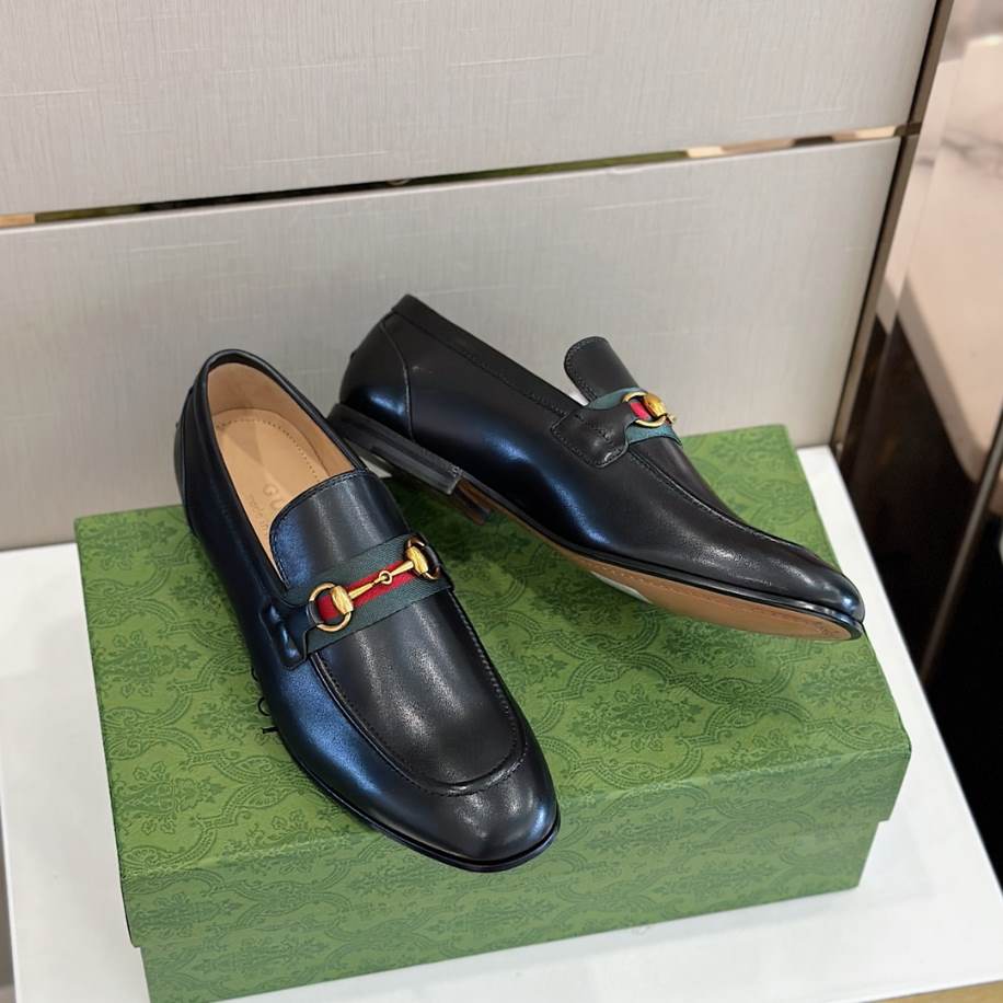Gucci Slipper Flacher Black Loafer - GL082