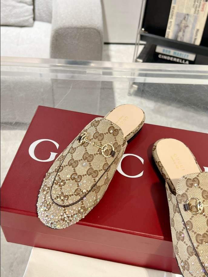 Gucci Princetown Slipper Beige Loafer - GL059