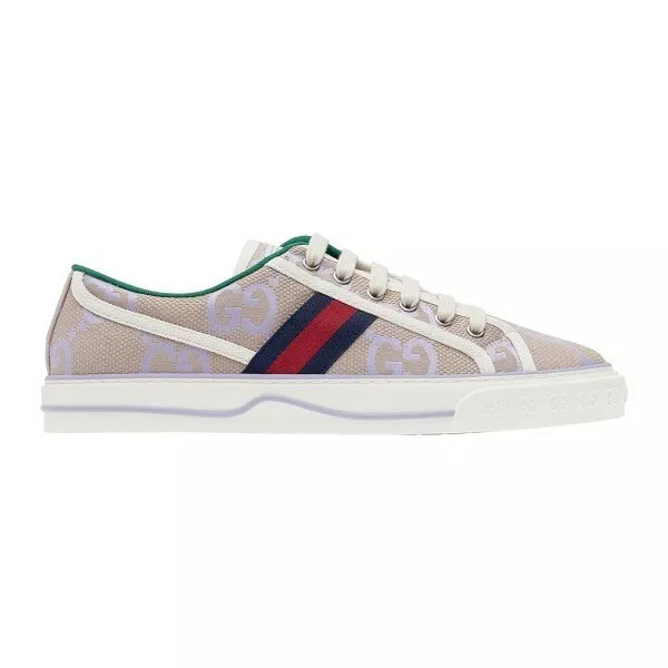 Gucci Beige Lilac Jumbo Tennis Sneakers - GCC226