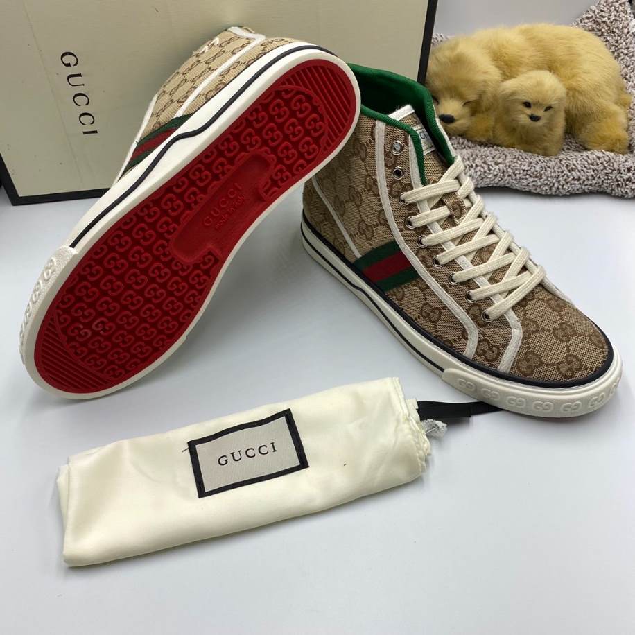 Gucci Off The Grid High Ebony Brown Sneakers - GCC214