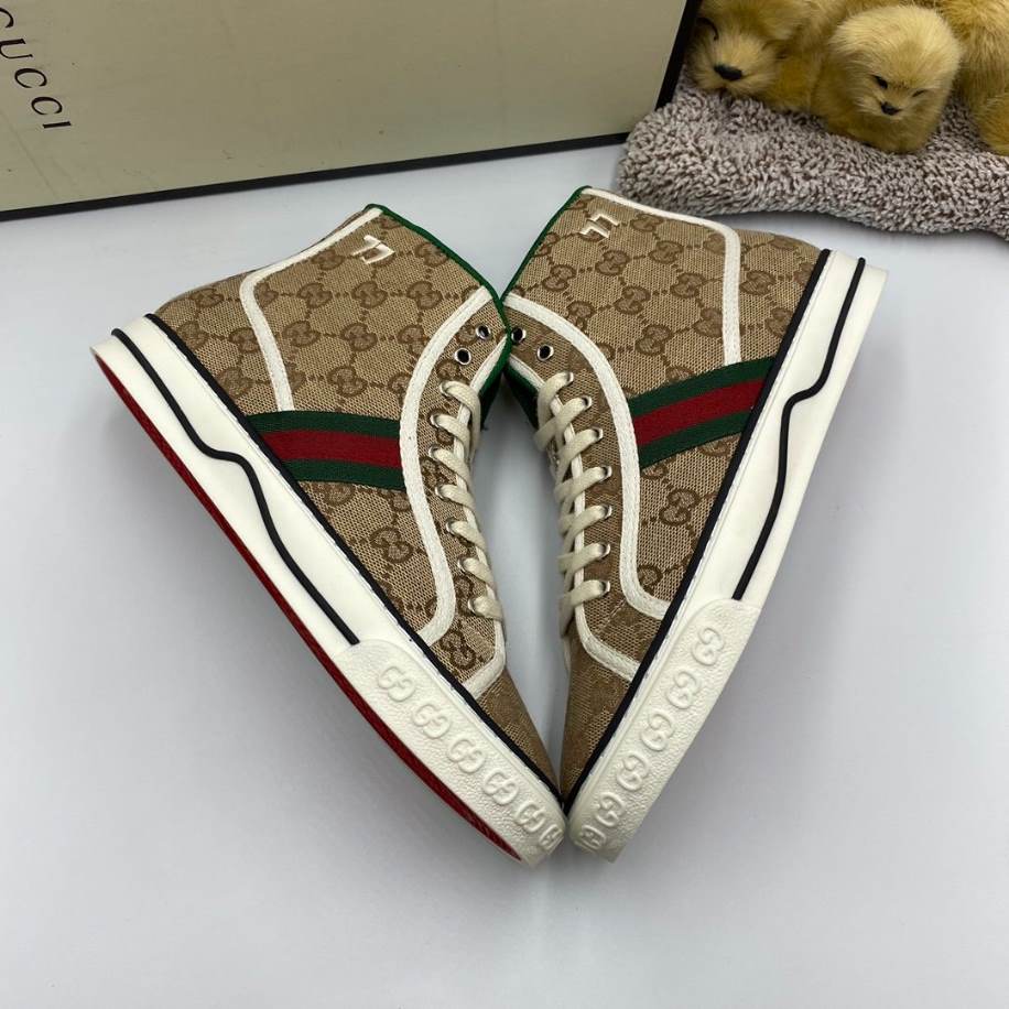Gucci Off The Grid High Ebony Brown Sneakers - GCC214