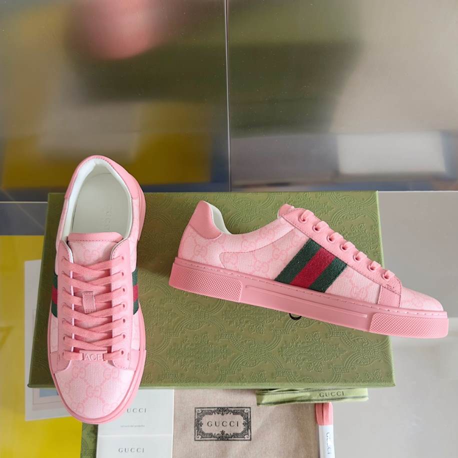 Gucci Ace Crystal Pink Sneakers - GCC187