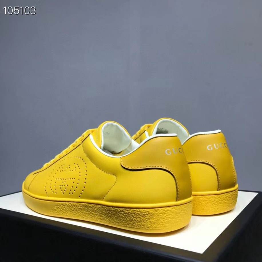 Gucci Ace Interlocking G - Light Yellow Sneakers - GCC229