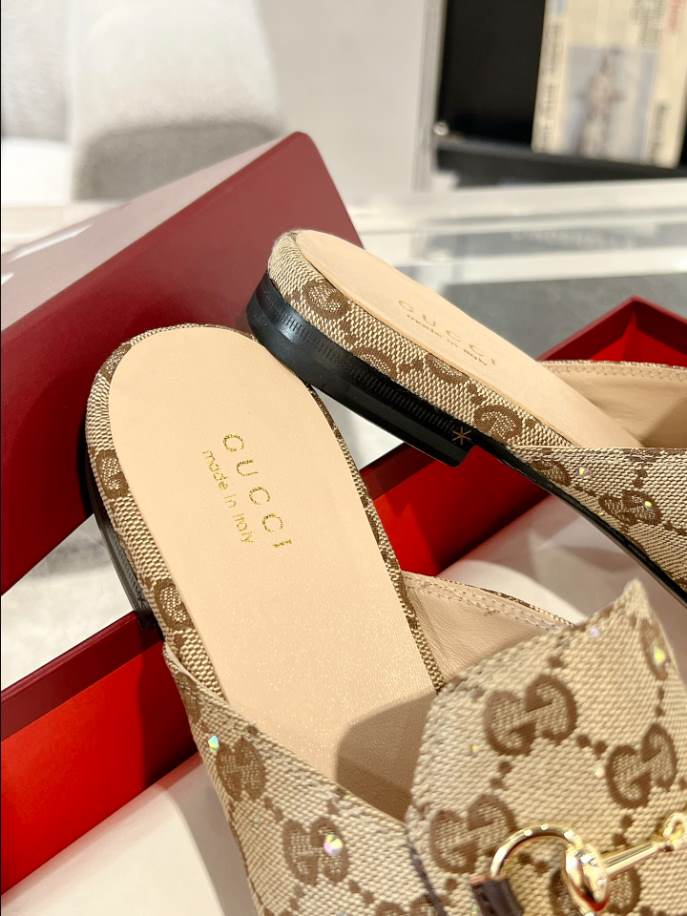 Gucci Princetown Slipper Beige Loafer - GL059