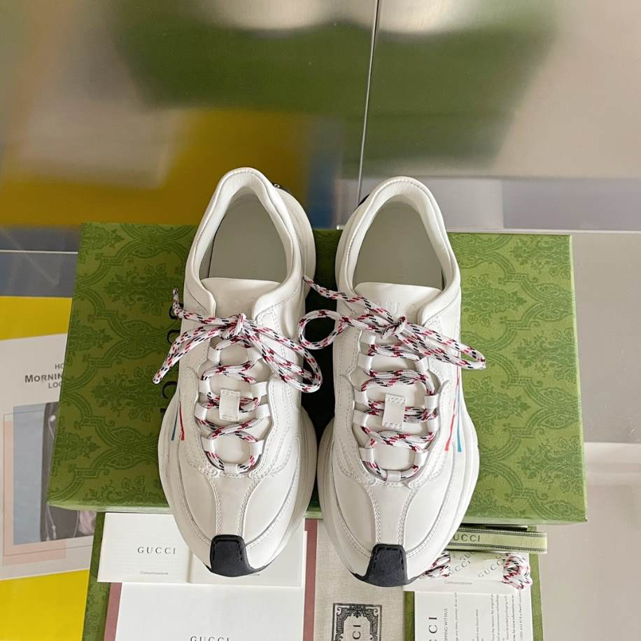 Gucci Run Trainers White Leather Sneakers - GCC205