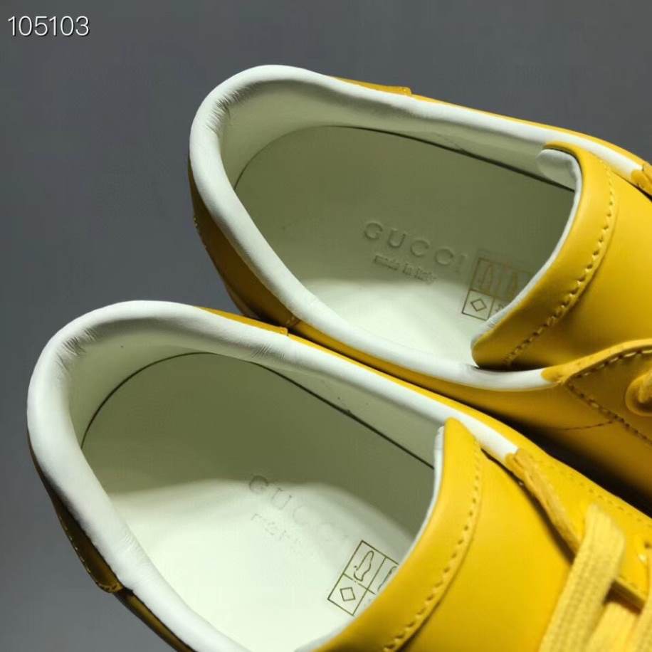 Gucci Ace Interlocking G - Light Yellow Sneakers - GCC229