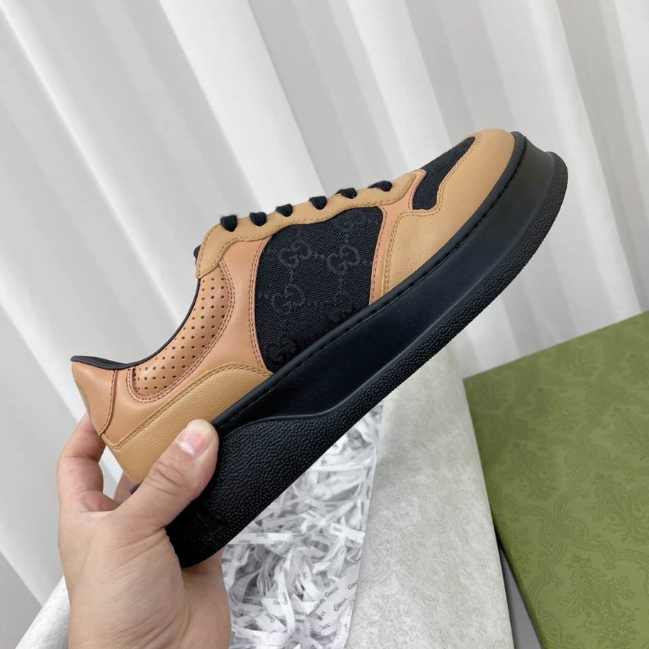 Gucci Lace-Up Black Brown Sneakers - GCC190