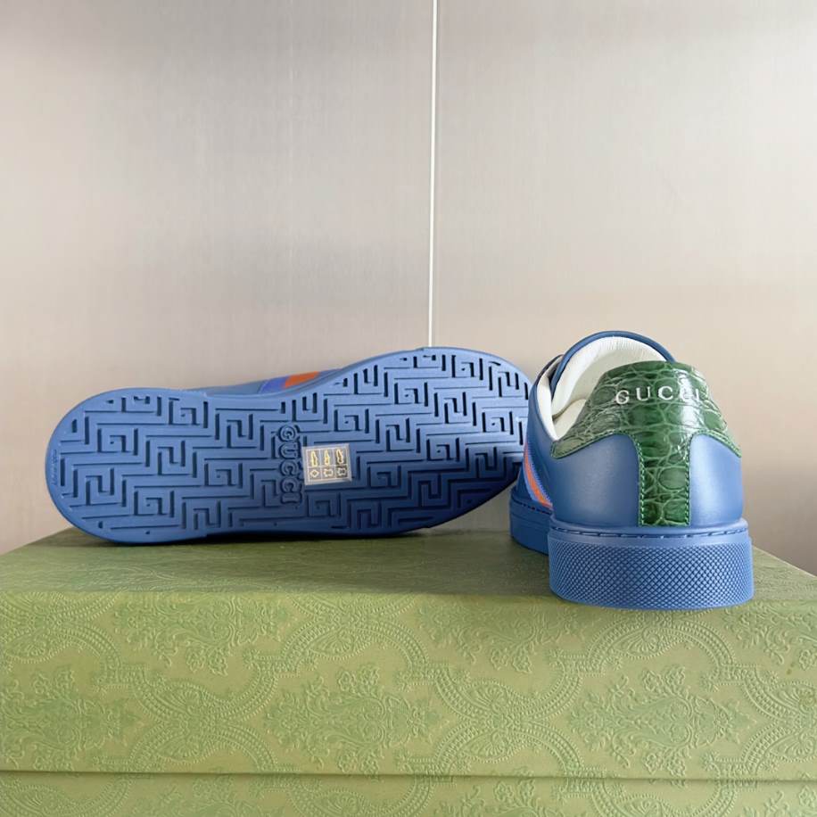 Gucci Ace Crystal Blue Sneakers - GCC189
