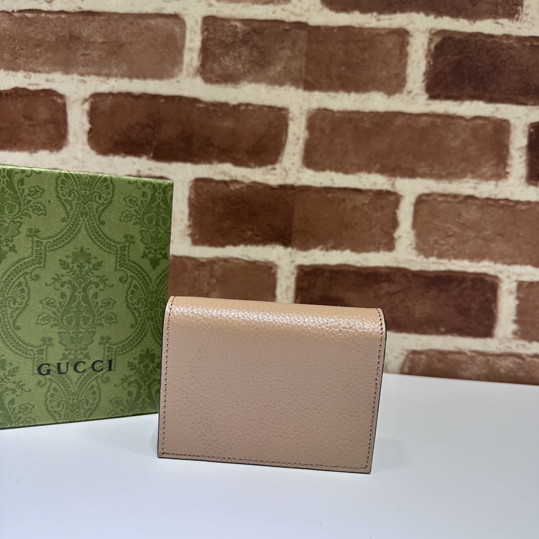 GUCCI INTERLOCKING G LEATHER BROWN - WLG028 GUCCI Interlocking G Leather Brown Wallet