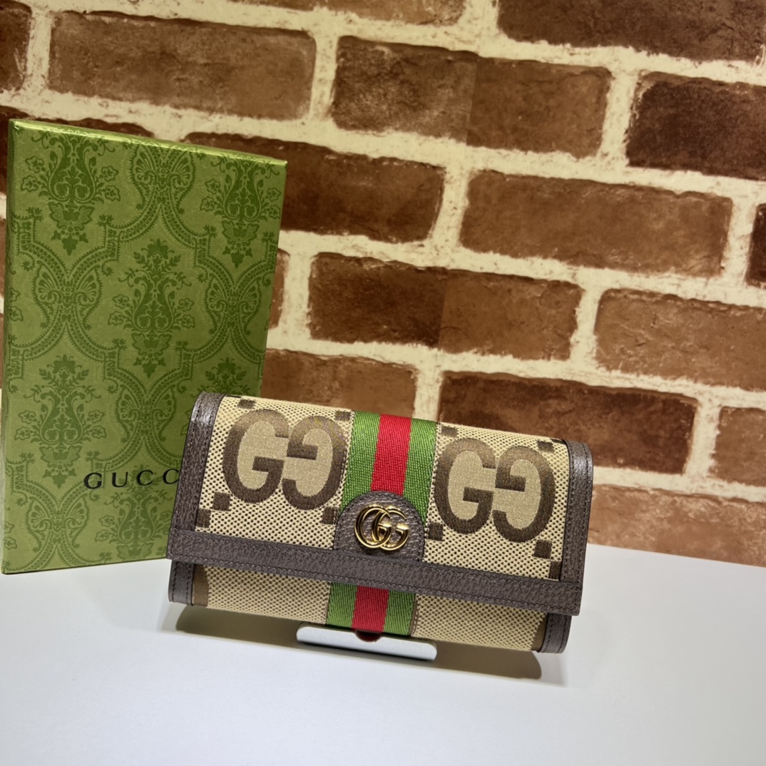 GUCCI MONOGRAM JUMBO GG TEXTURED DOLLAR CALFSKIN - WLG033 GUCCI MONOGRAM JUMBO GG TEXTURED DOLLAR CALFSKIN - WLG033