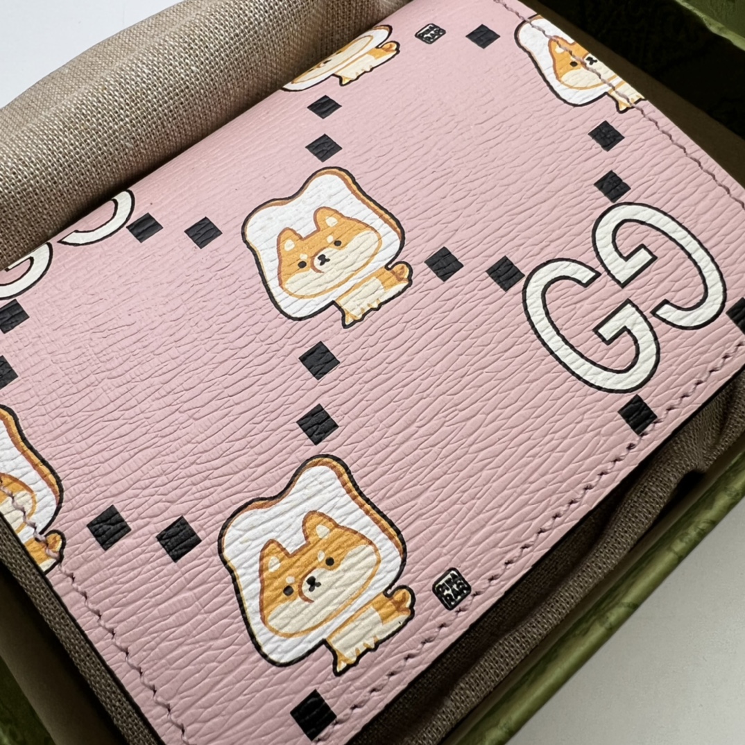 GUCCI X PIKARAR KAWAII ANIMAL-PRINT WALLET - WLG042 GUCCI X PIKARAR KAWAII ANIMAL-PRINT WALLET