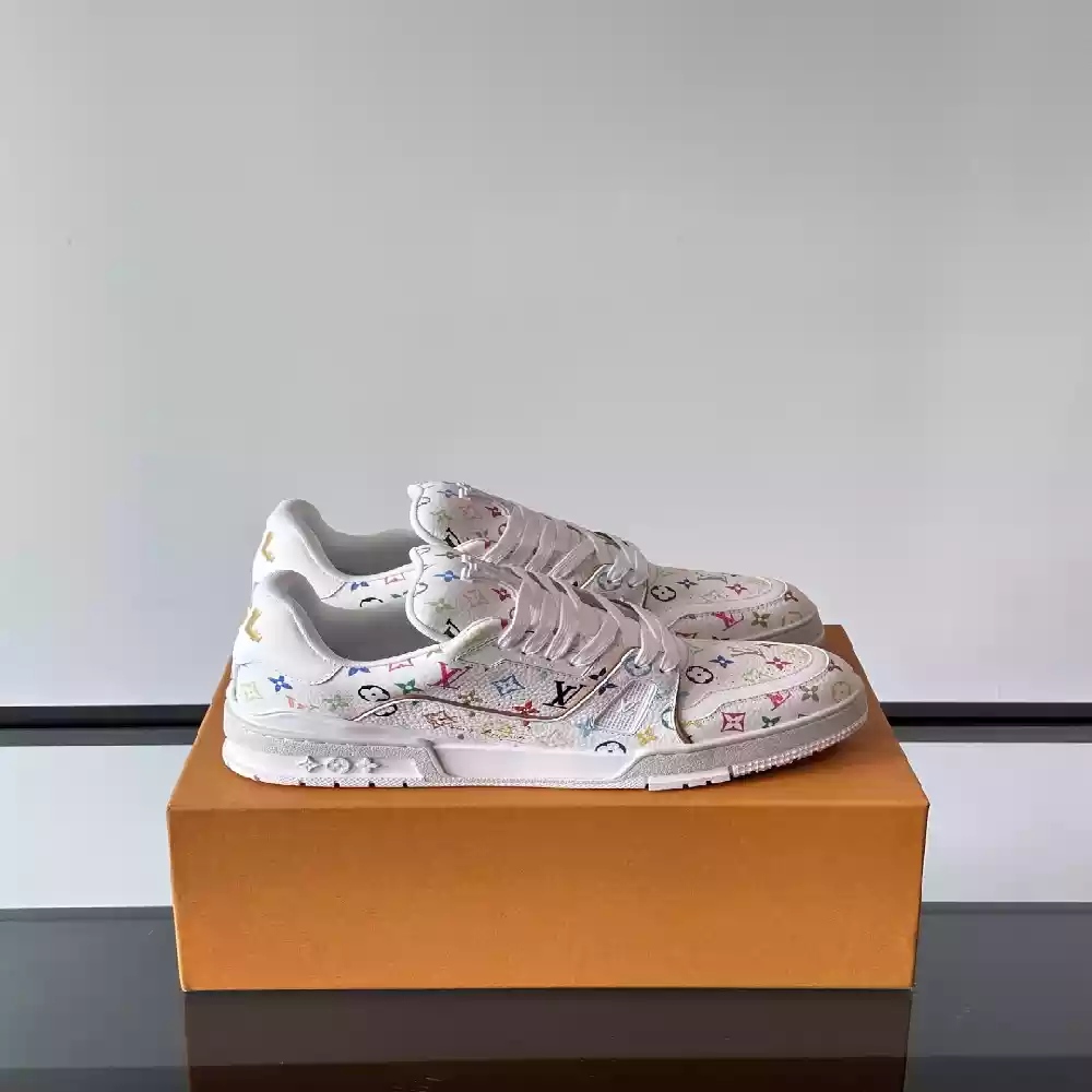 LV x TM LV TRAINER SNEAKER IN WHITE