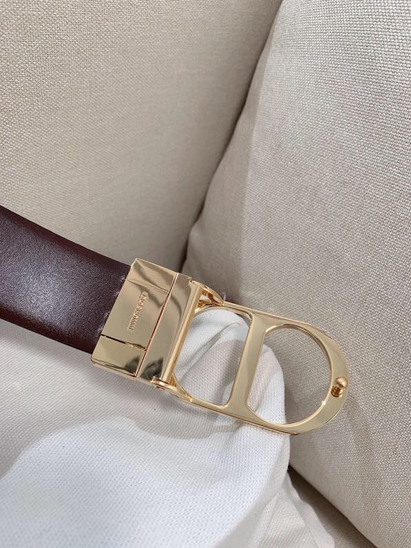 DIOR LEATHER 30 MONTAIGNE REVERSIBLE BELT- DB014 DIOR LEATHER 30 MONTAIGNE REVERSIBLE BELT