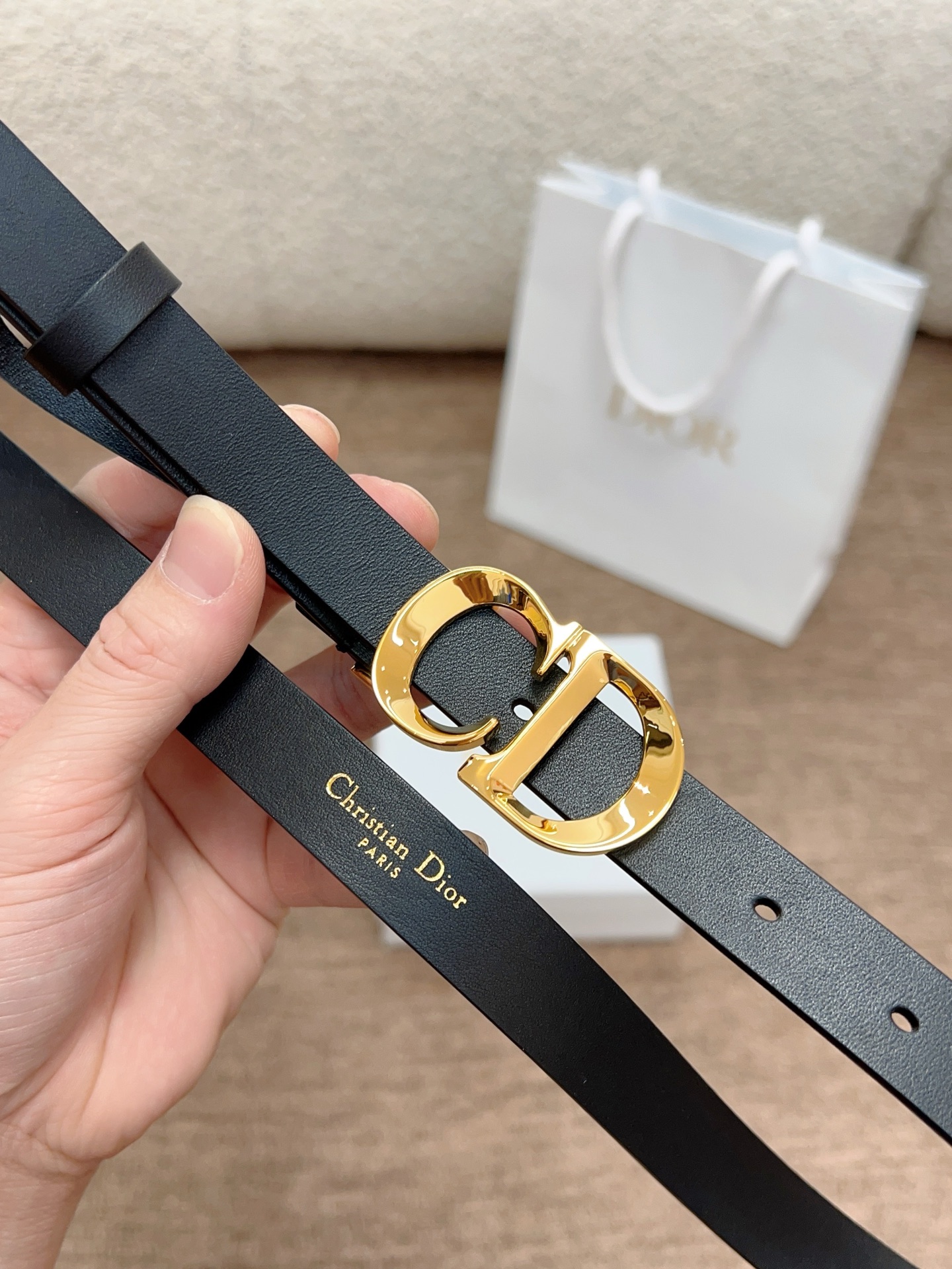 MEDIUM LADY DIOR BAG BLACK CRINKLED - DB002 MEDIUM LADY DIOR BAG BLACK CRINKLED